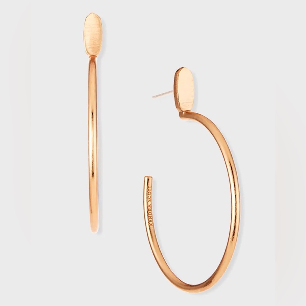 LIKE NEW Kendra Scott Small Pepper Hoops in Rose Gold